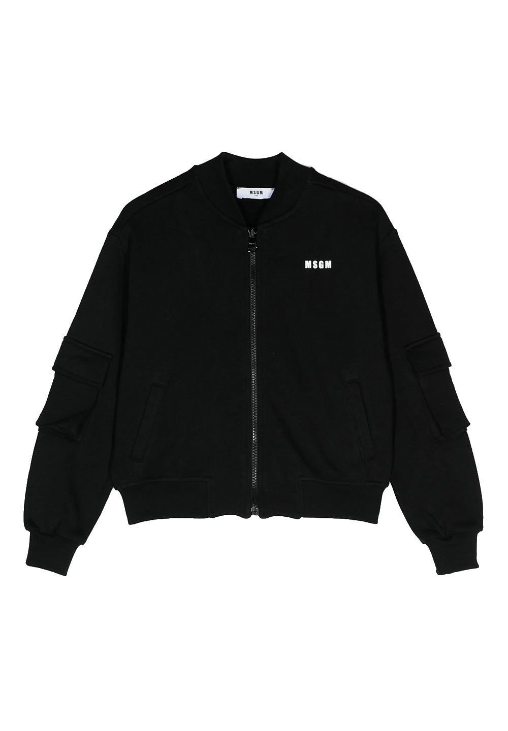 Sweat-shirt zippé noir unisexe