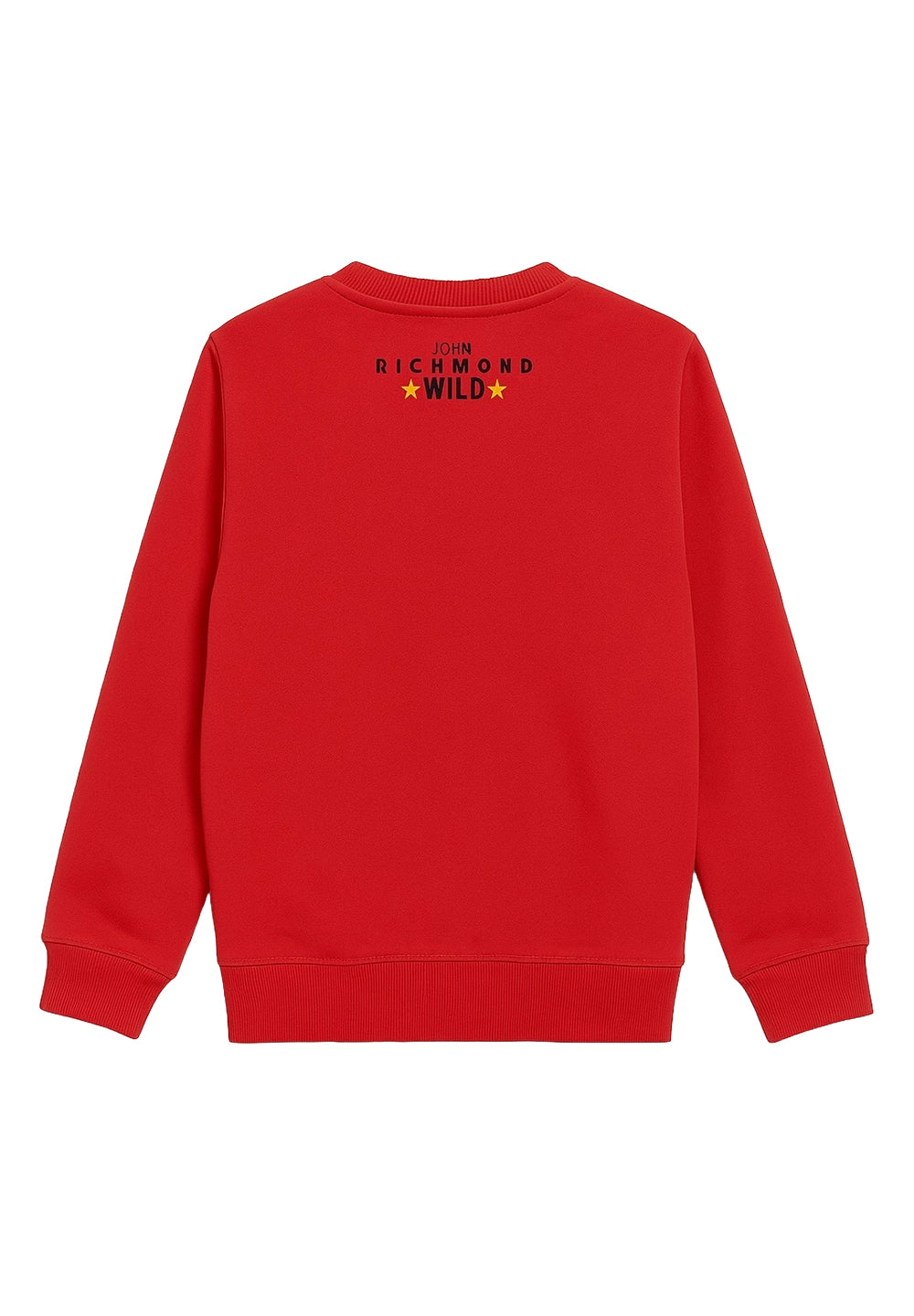 Sweat-shirt rouge à col rond pour nouveau-nés