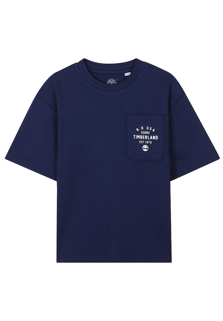 T-shirt blu navy per bambino