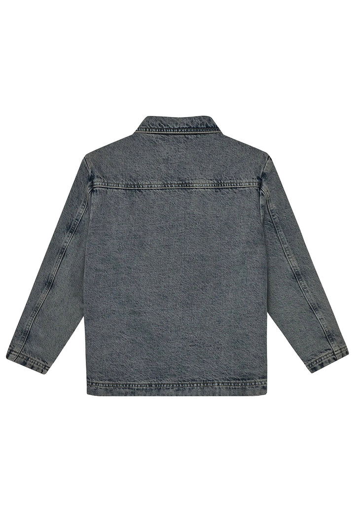 Giubbino blu denim per bambino