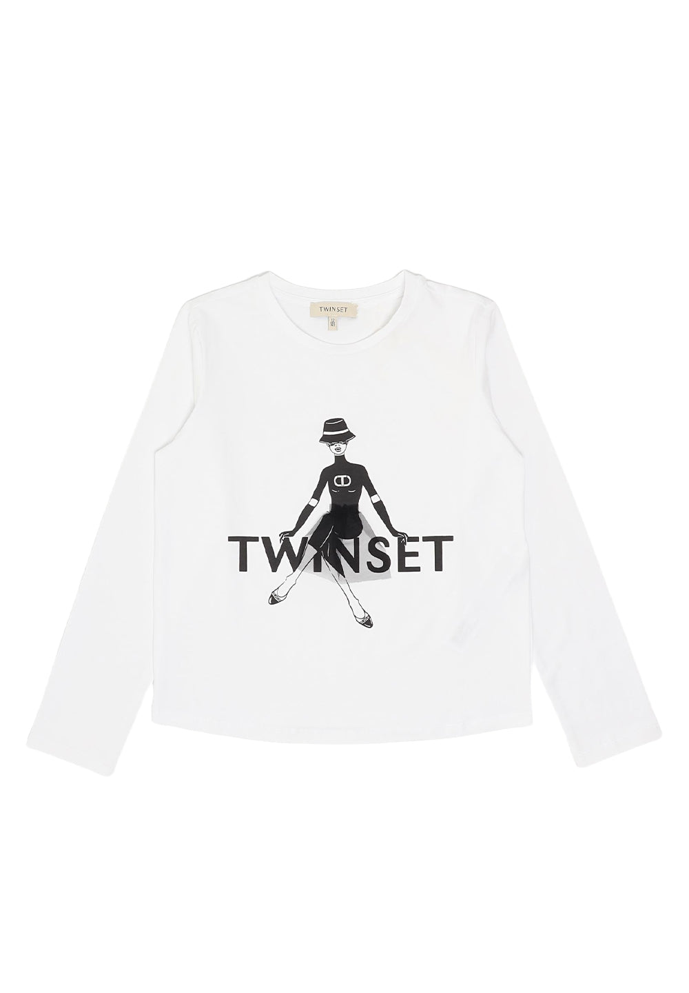 T-shirt bianca per bambina
