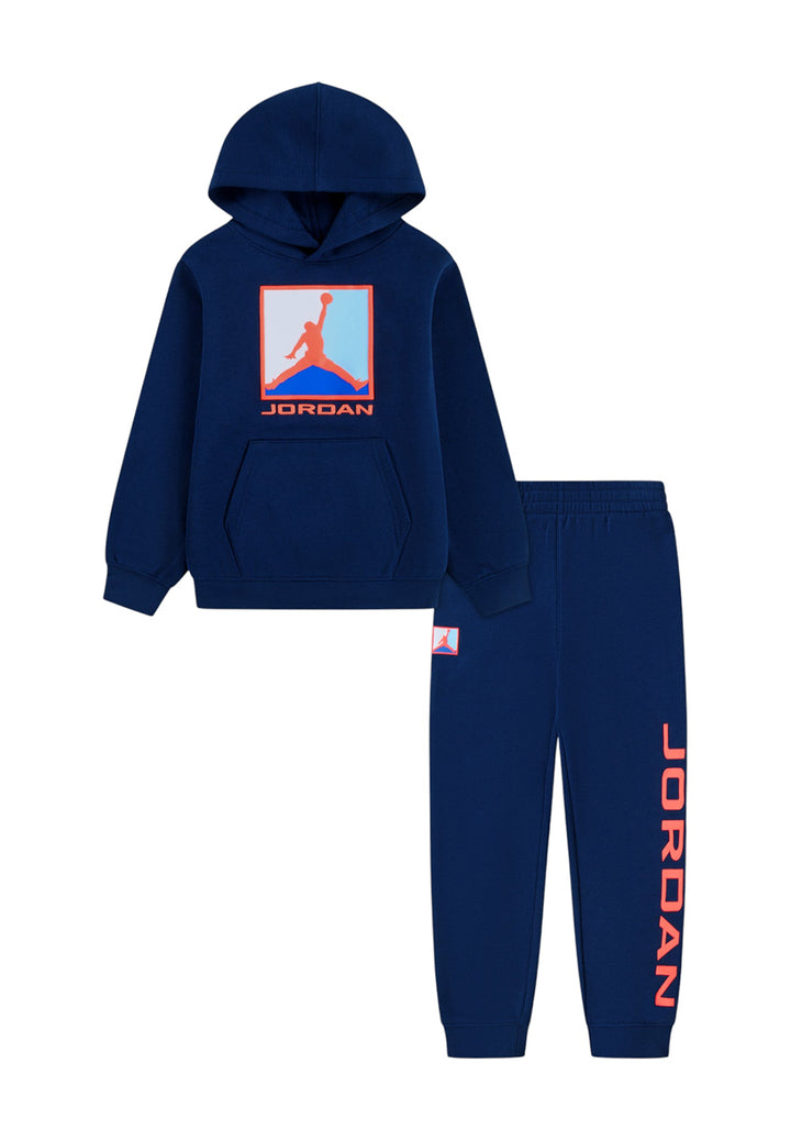 Completo felpa blu per bambino