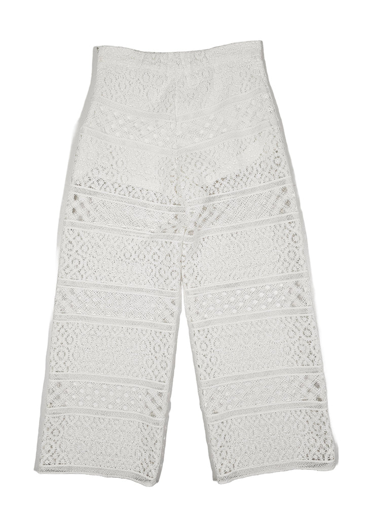 Pantalone bianco per bambina