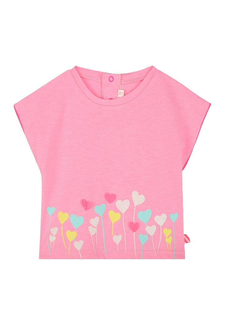 T-shirt rose pour bébé fille