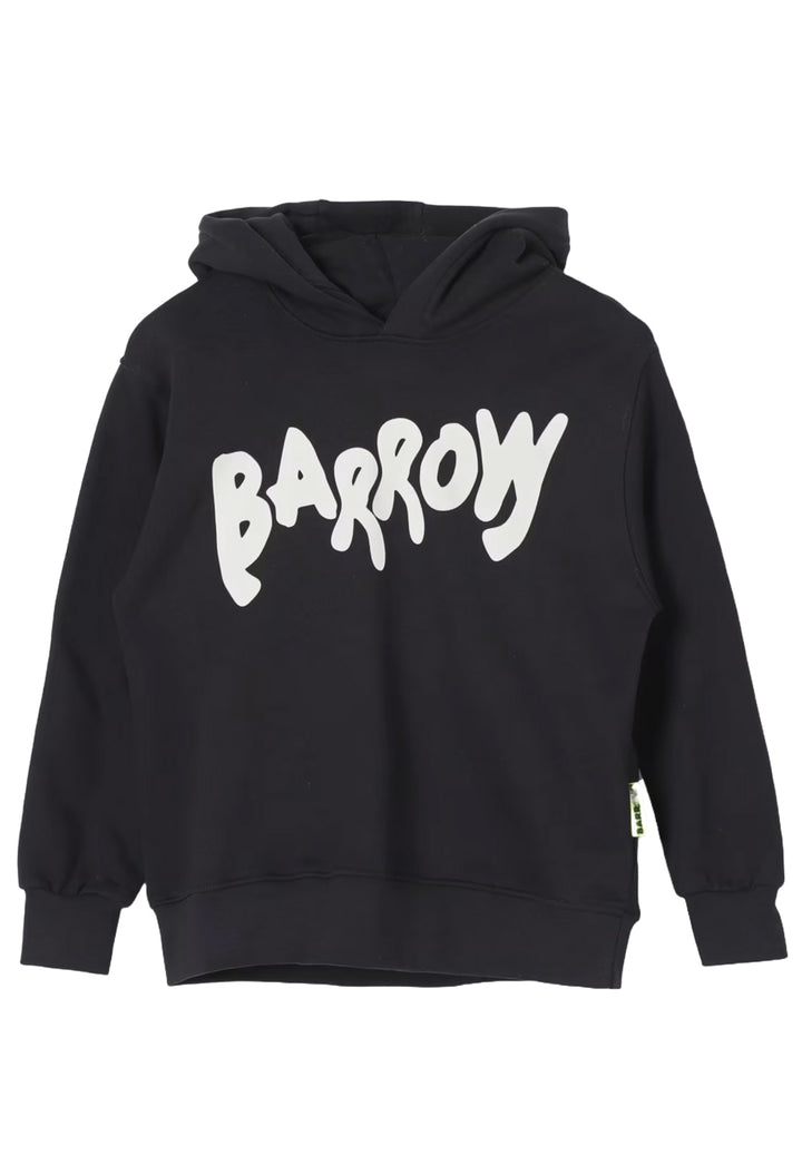 Felpa cappuccio nera per bambino