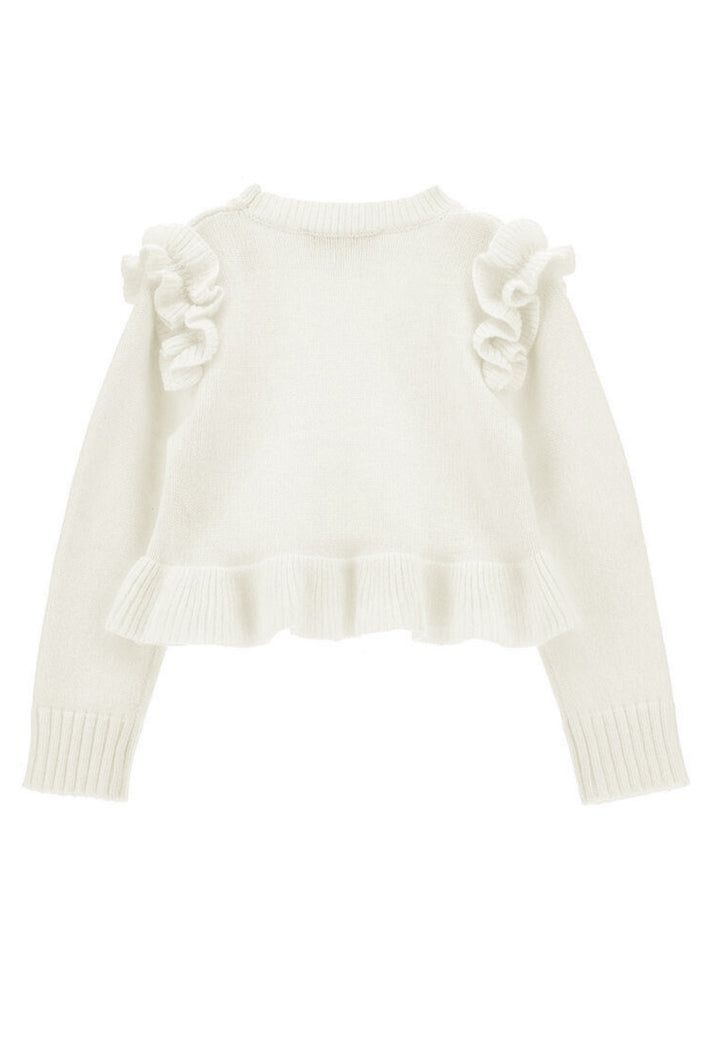 Cremefarbener Pullover für Babymädchen