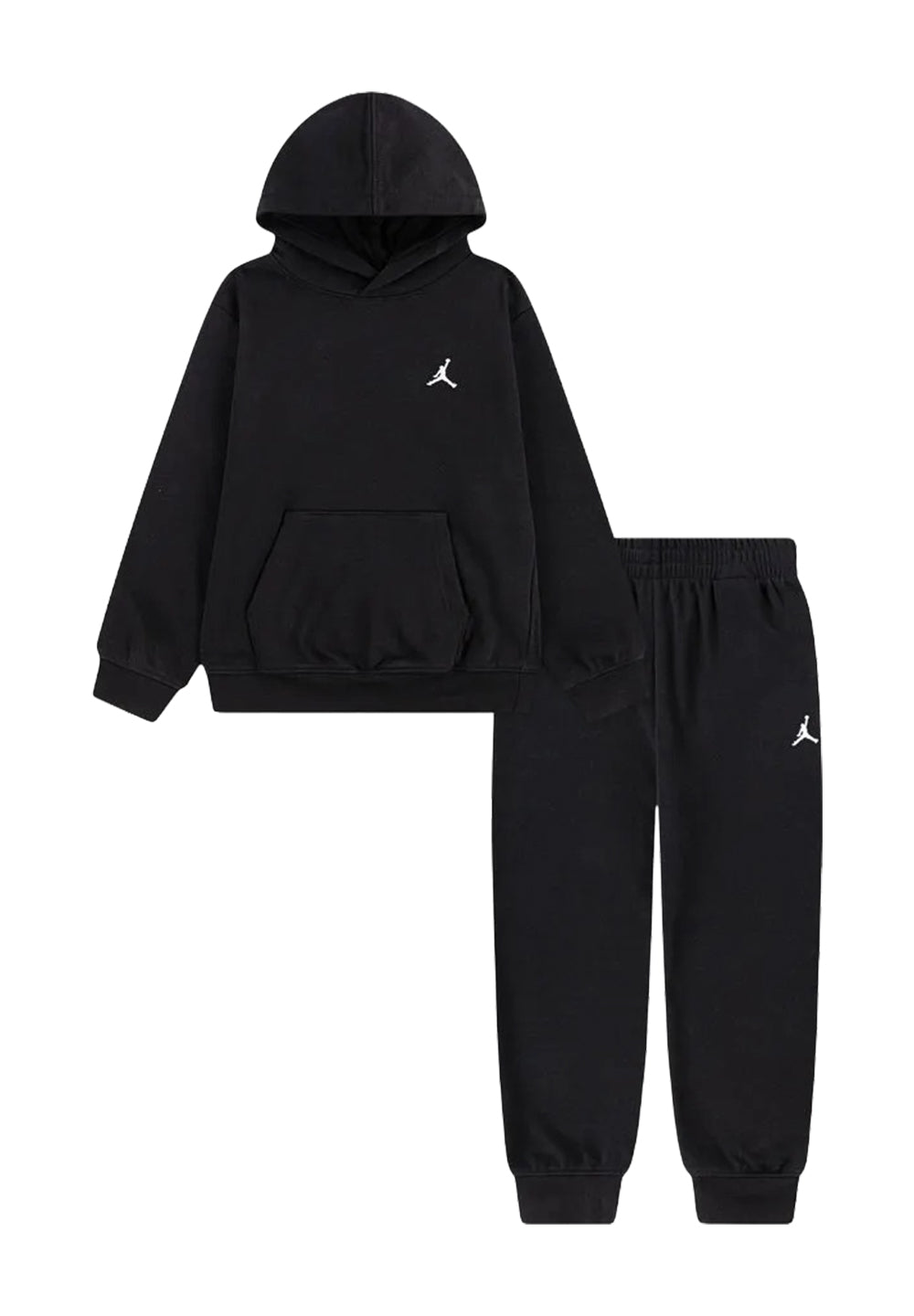 Completo felpa nero per bambino