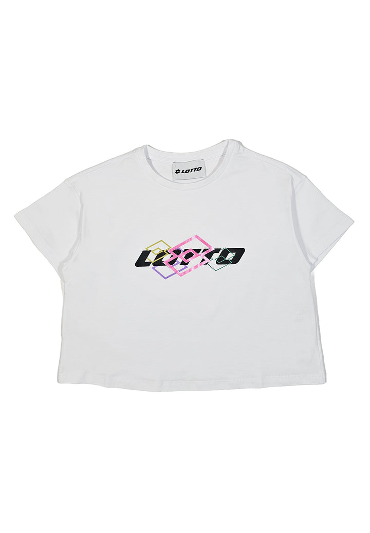 T-shirt bianca per bambina