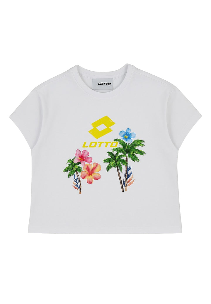 T-shirt bianca per bambina