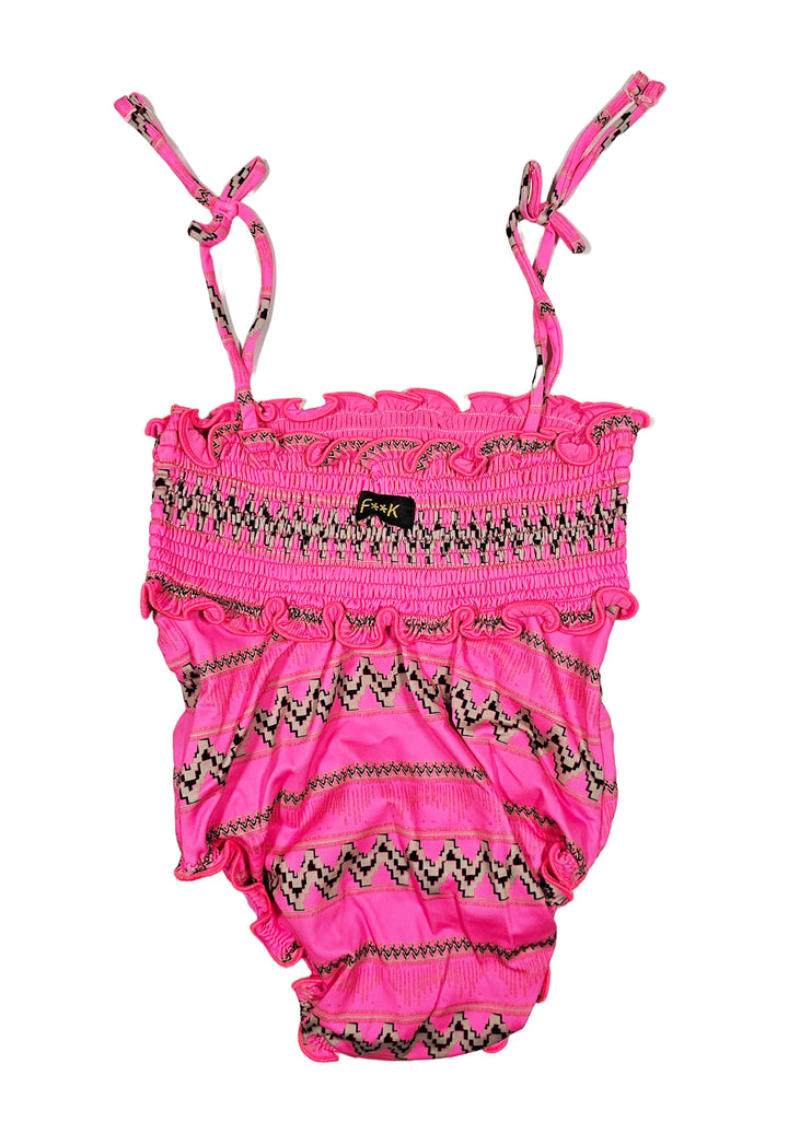 Costume bikini fuxia per bambina