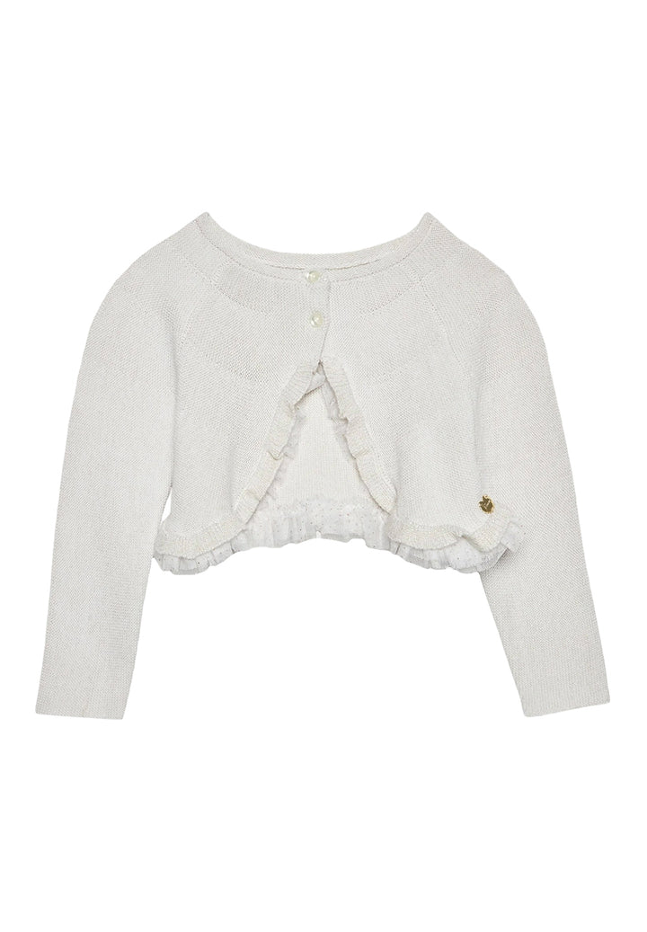Cardigan argenté pour bébé fille