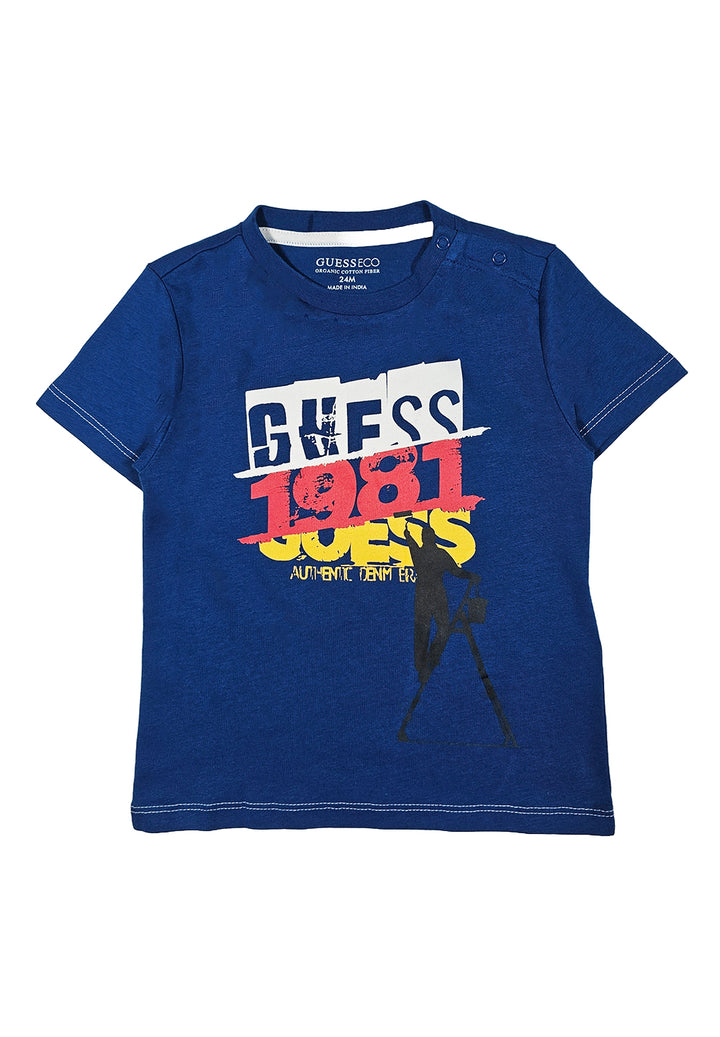 T-shirt bleu pour nouveau-nés