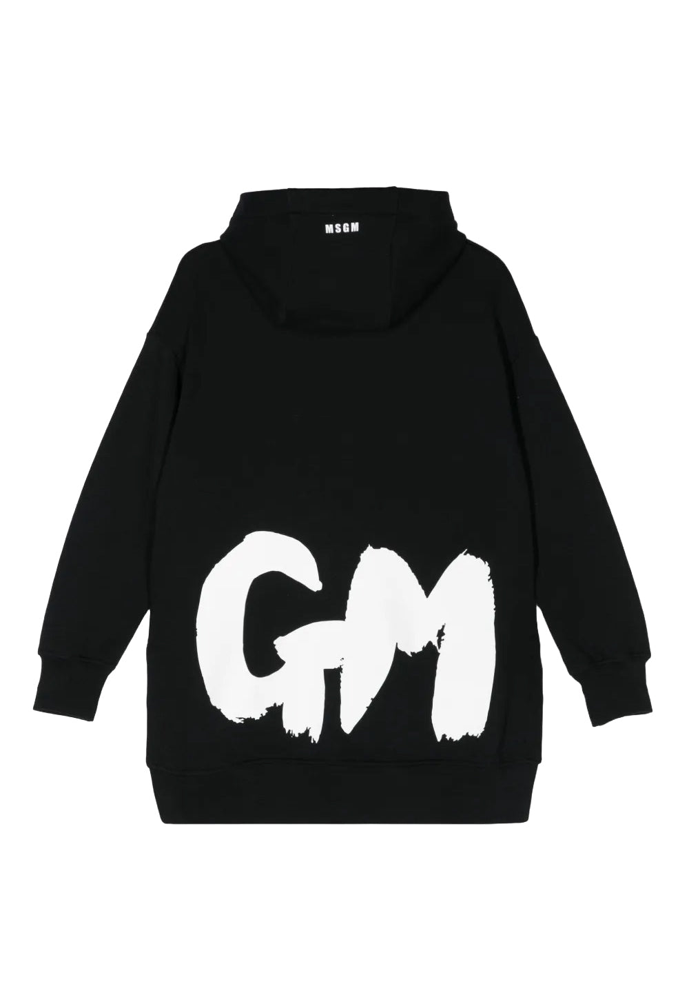 Robe sweat-shirt noire pour fille