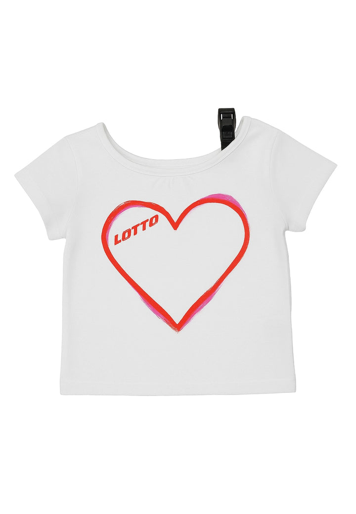 T-shirt bianca per bambina