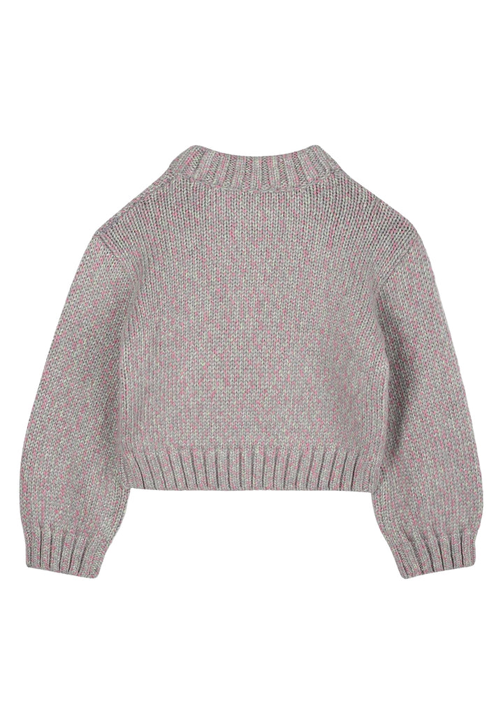 Maglione grigio per bambina
