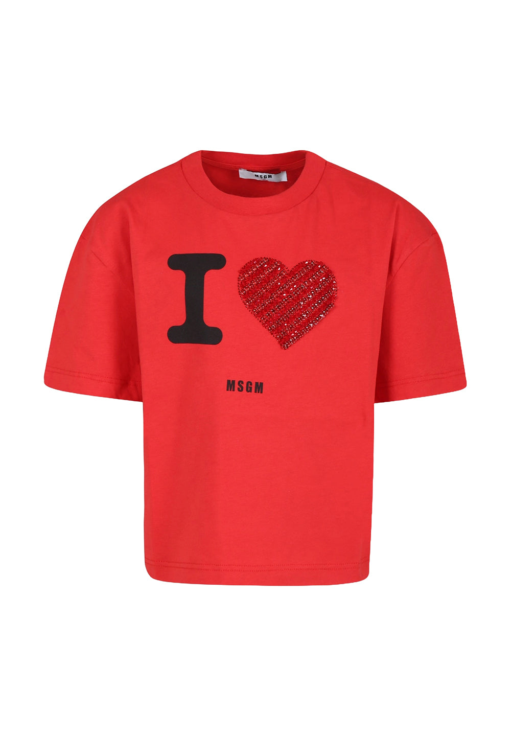 T-shirt rossa per bambina