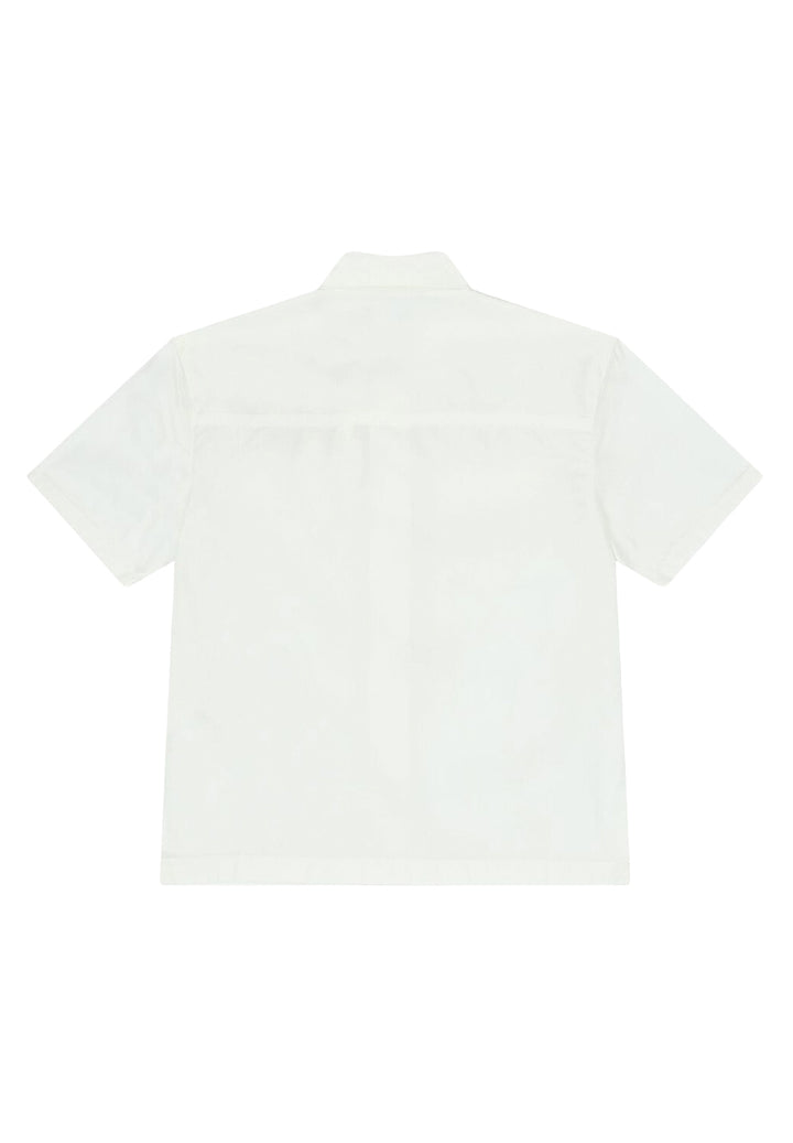 Camicia con zip bianca per bambino