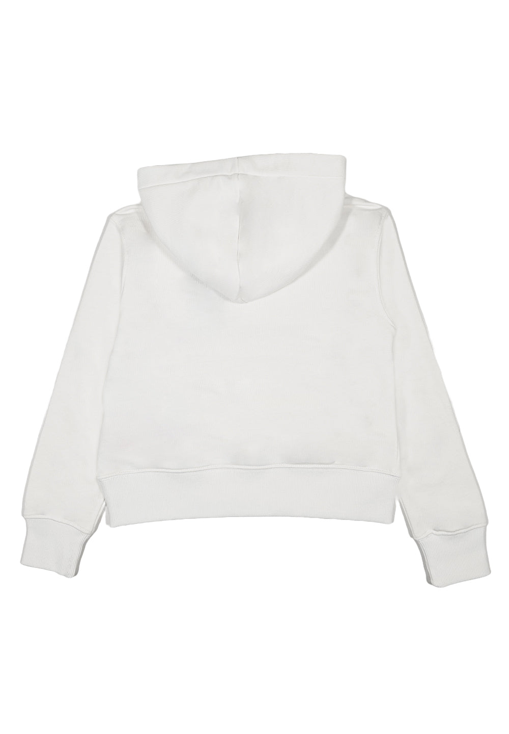 Weiß-rosa Kapuzenpullover für Mädchen