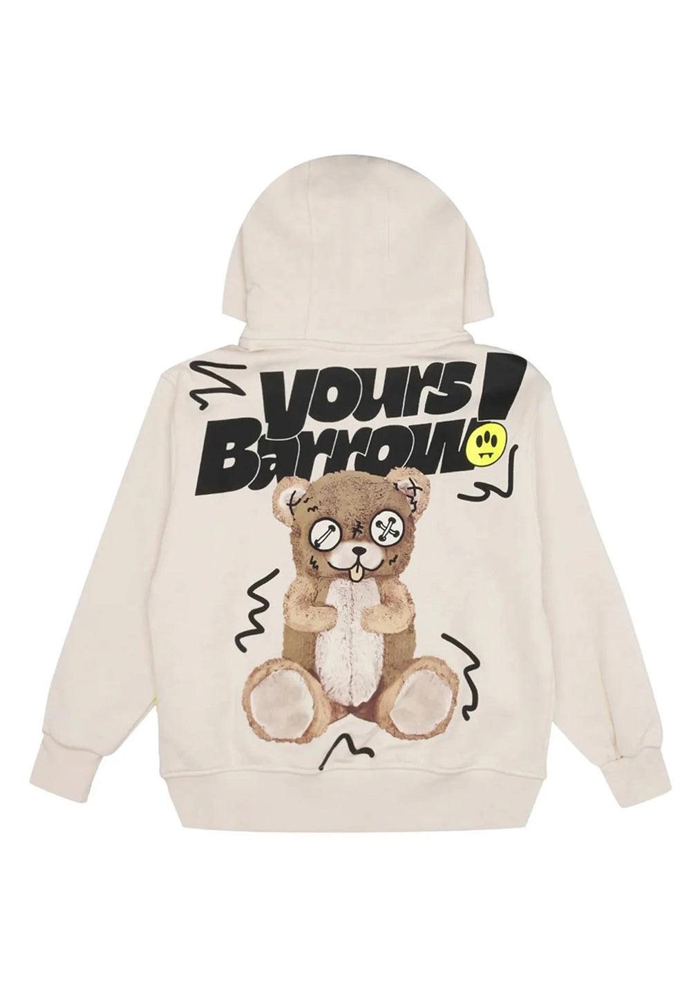 Felpa cappuccio crema unisex