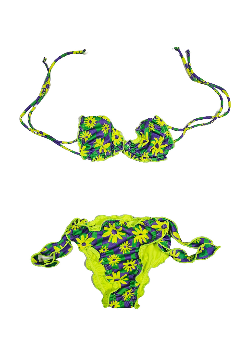 Costume bikini verde per bambina - Primamoda kids
