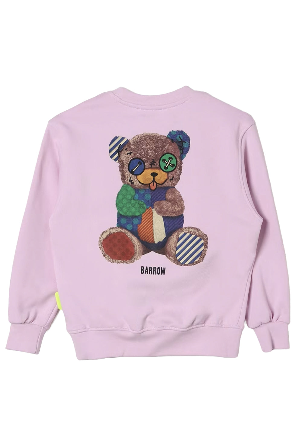 Felpa girocollo rosa per bambina