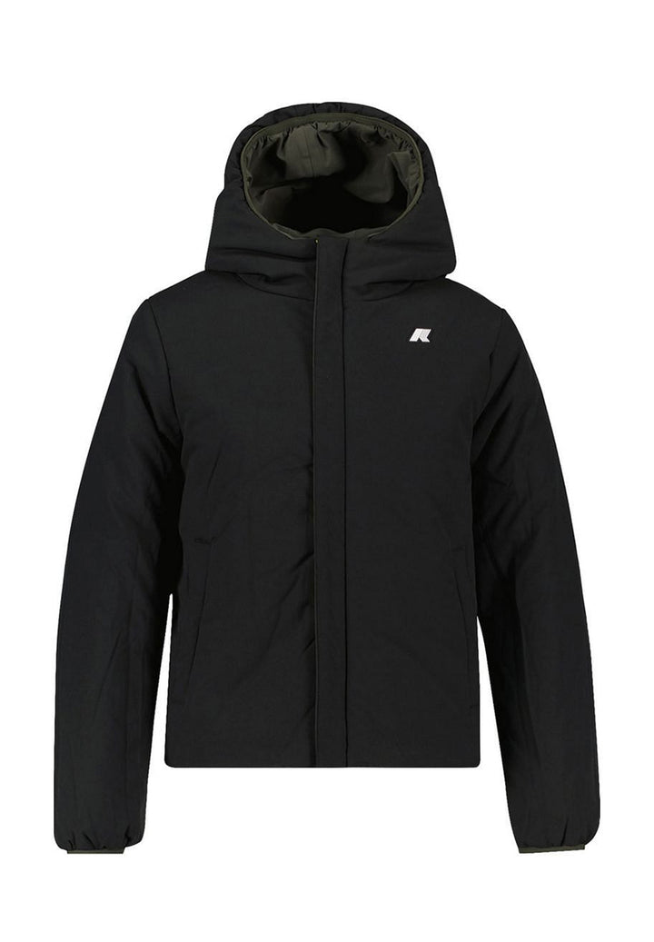 Veste réversible vert-noir pour enfant