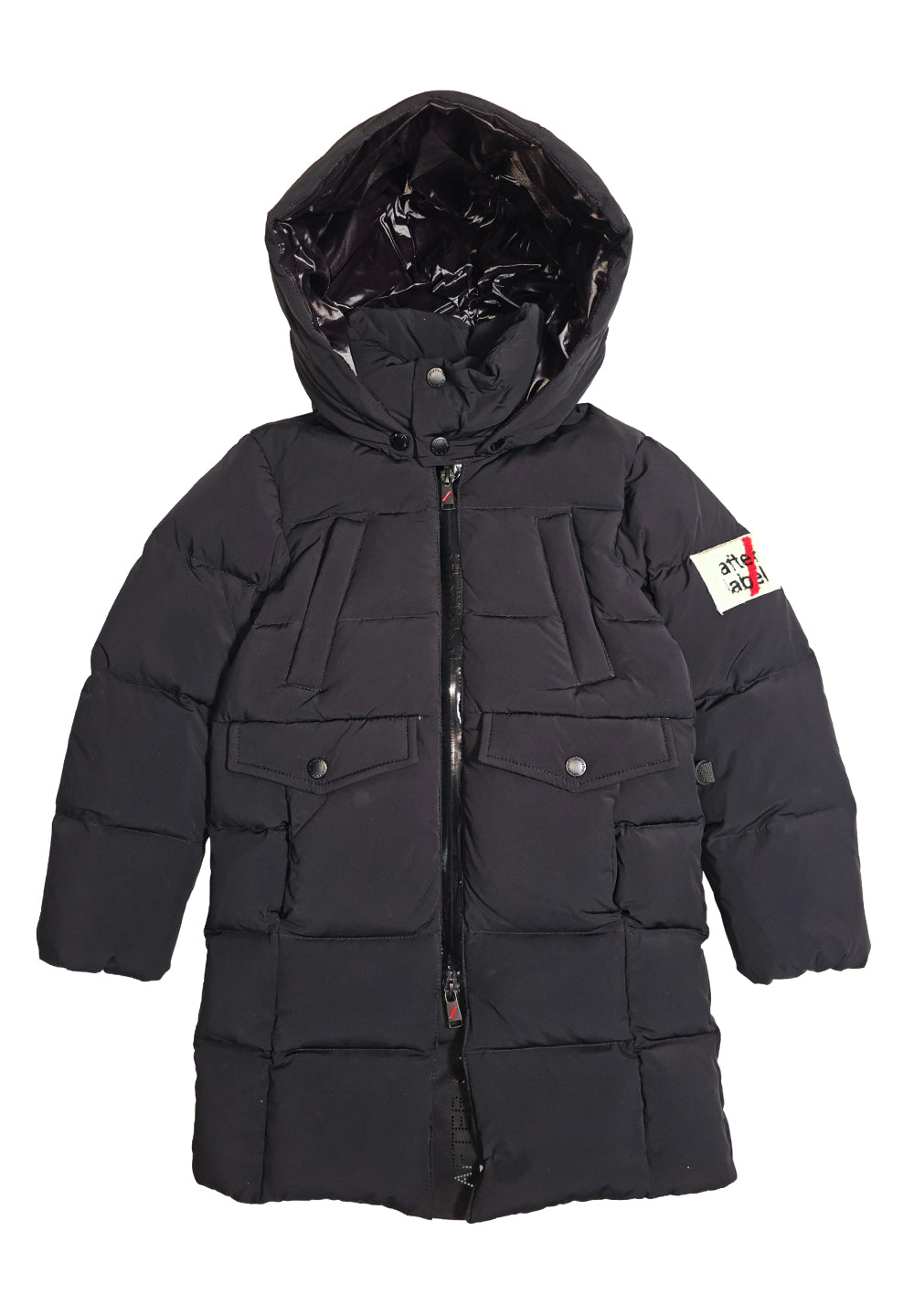 Giubbotto piumino nero per bambina