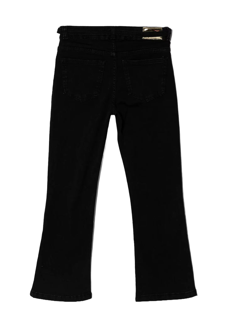 Jeans nero denim per bambina