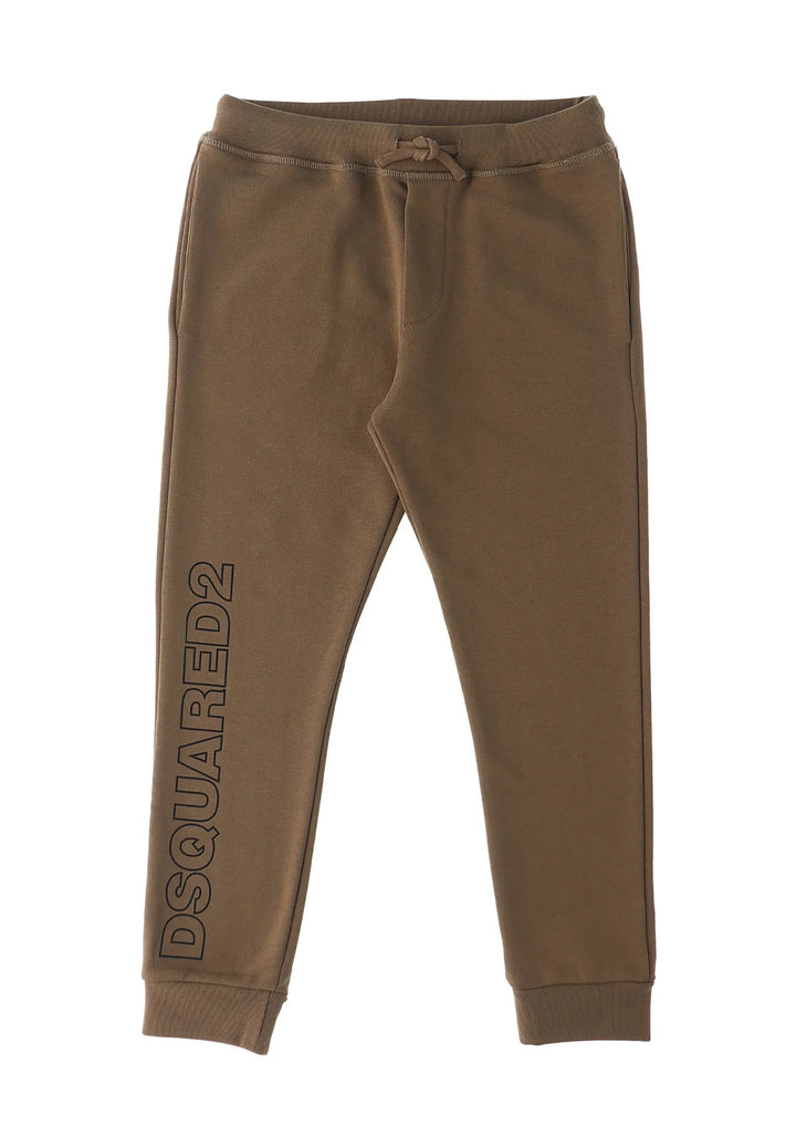 Pantalone felpa marrone per bambino