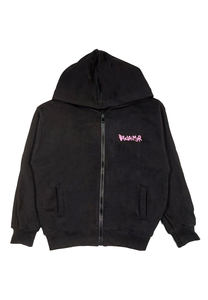 Sweat-shirt zippé noir pour enfant