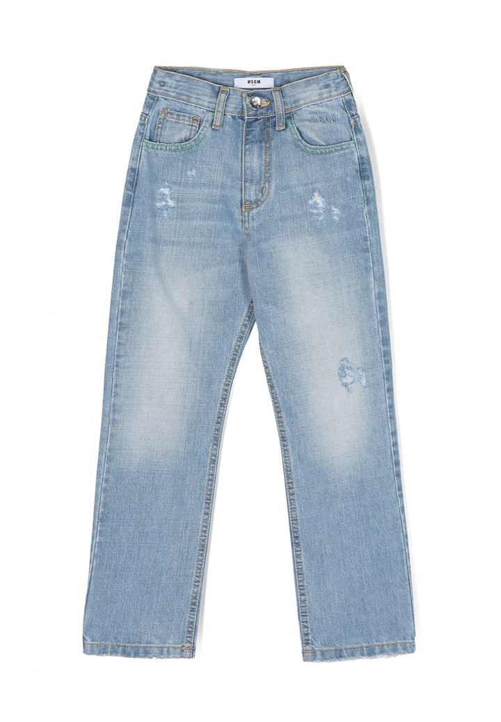 Jeans blu denim per bambina