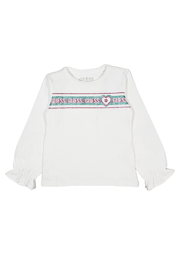T-shirt bianca per bambina