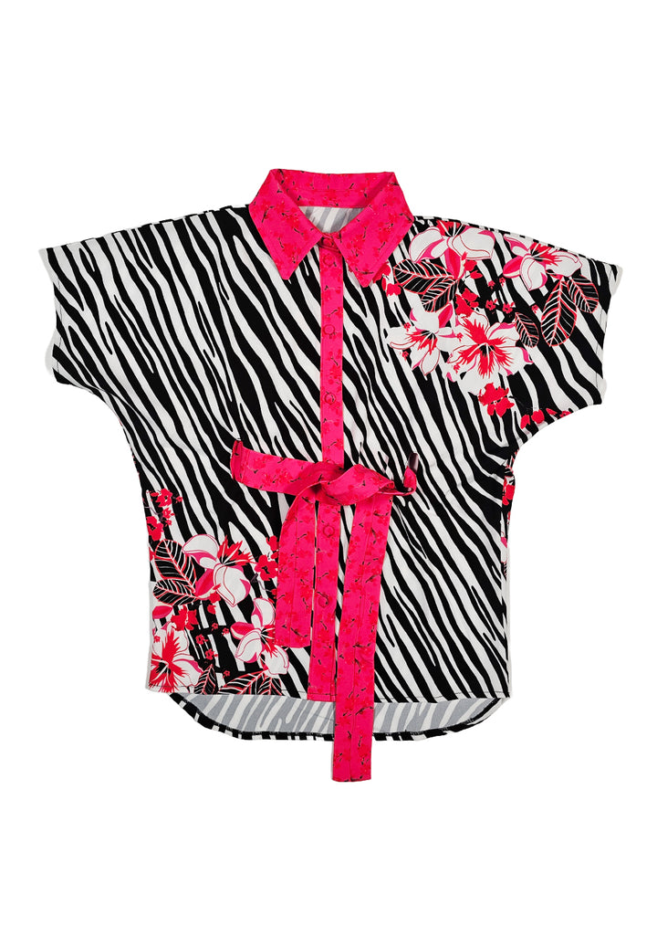 Vestito bianco-nero per bambina - Primamoda kids