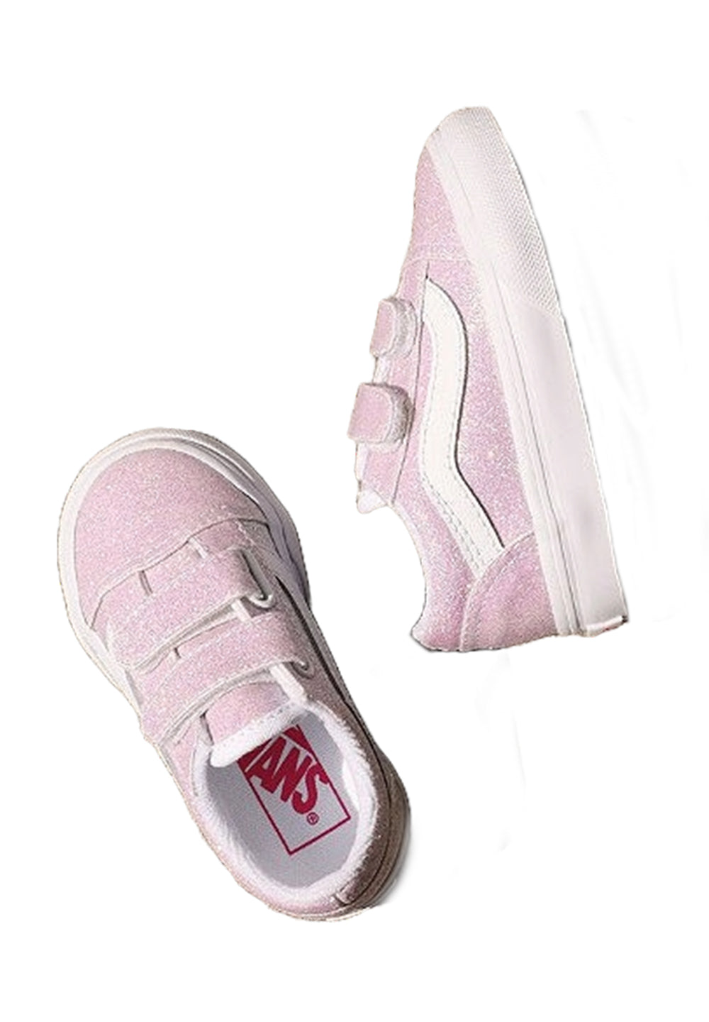 Weiß-rosa Schuhe für Neugeborene