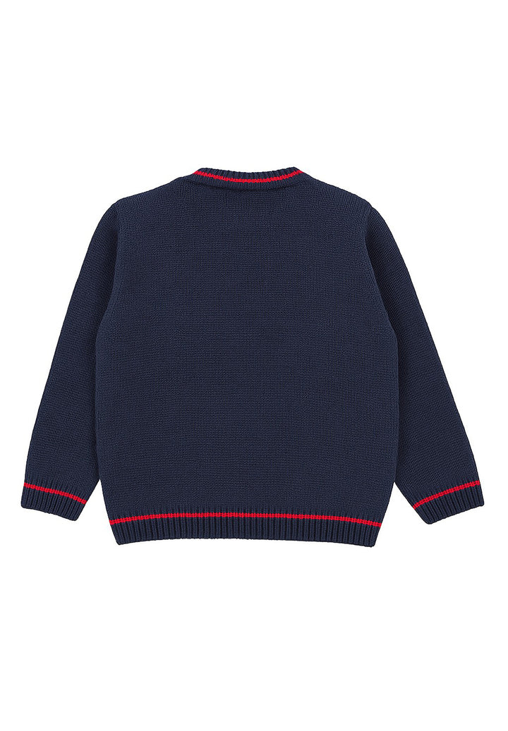 Pull bleu pour nouveau-né