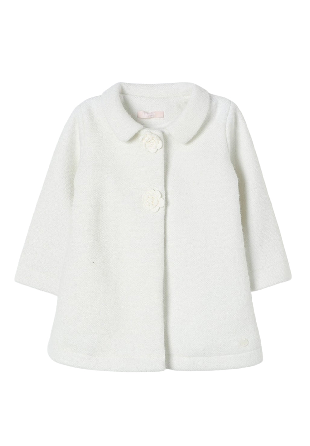 Cappotto bianco per neonata