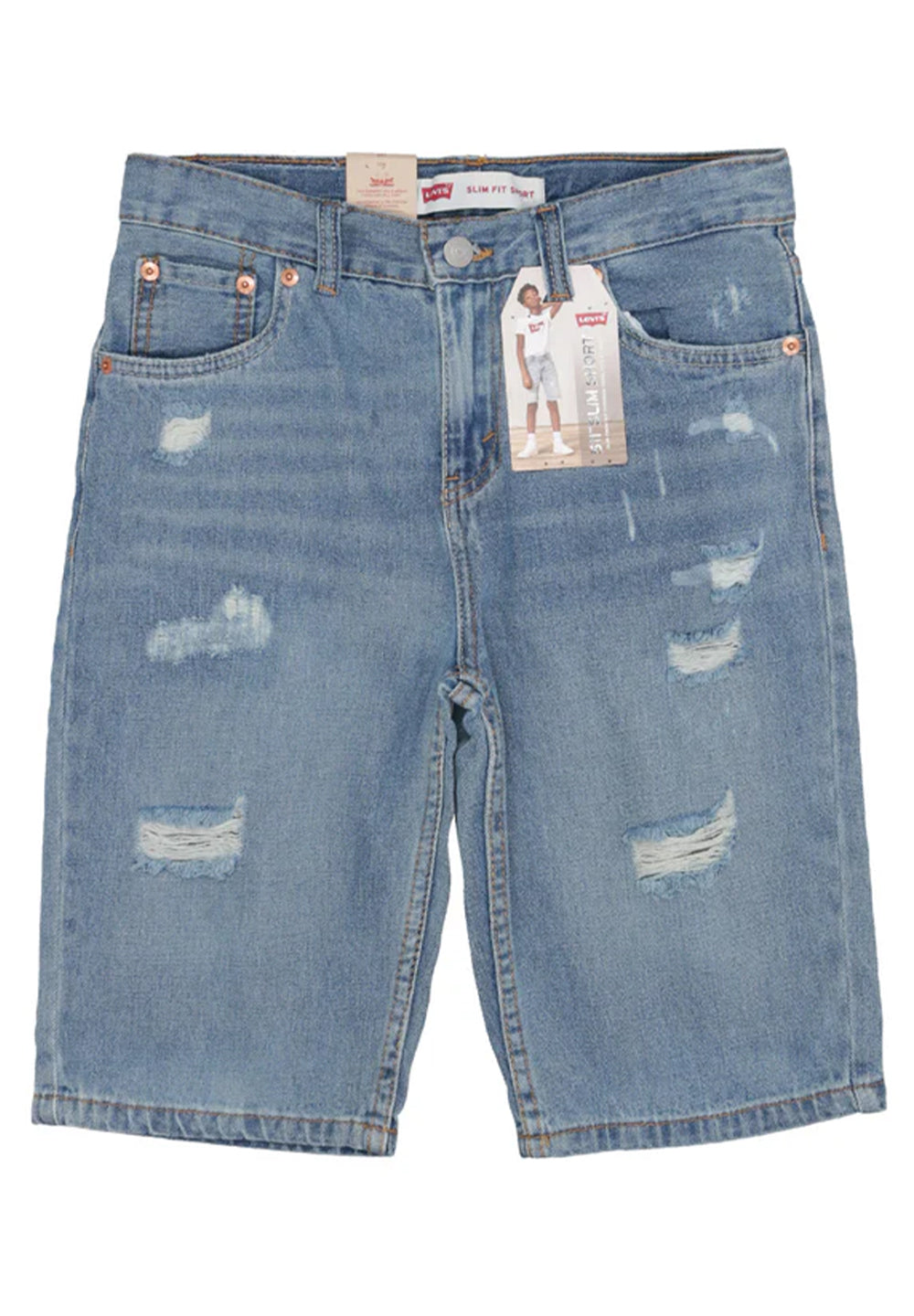 Bermuda en jean bleu pour garçon