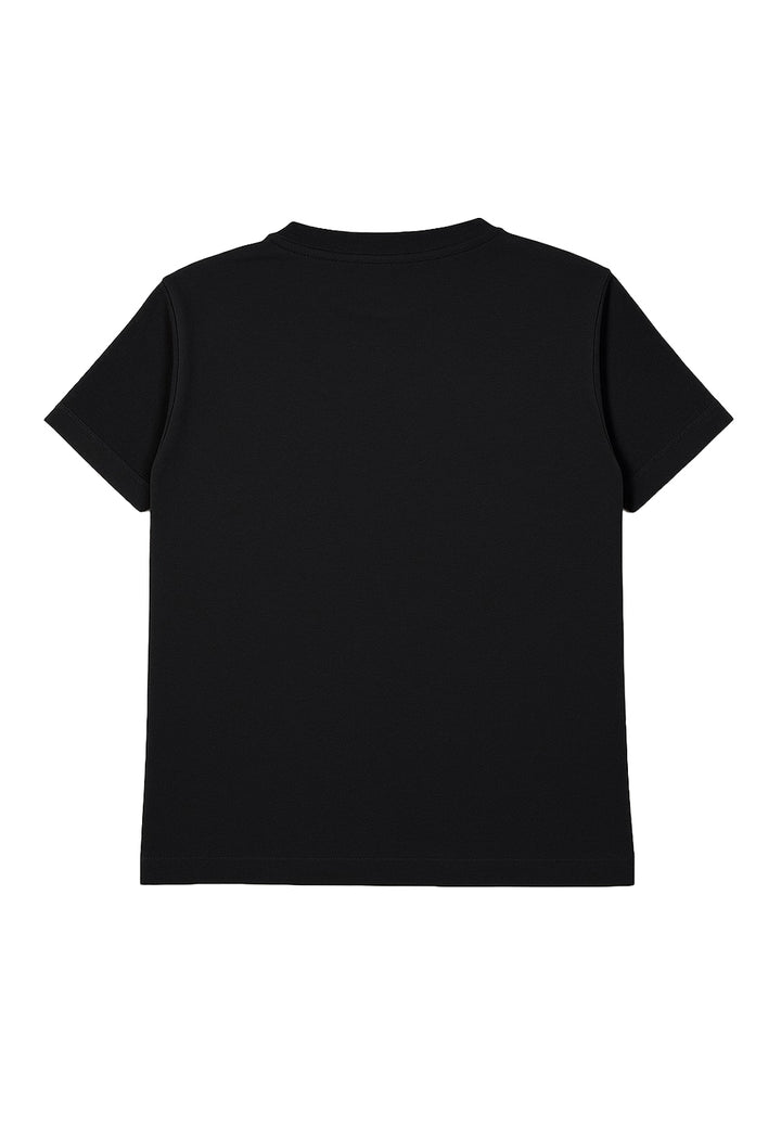 T-shirt nera per bambina