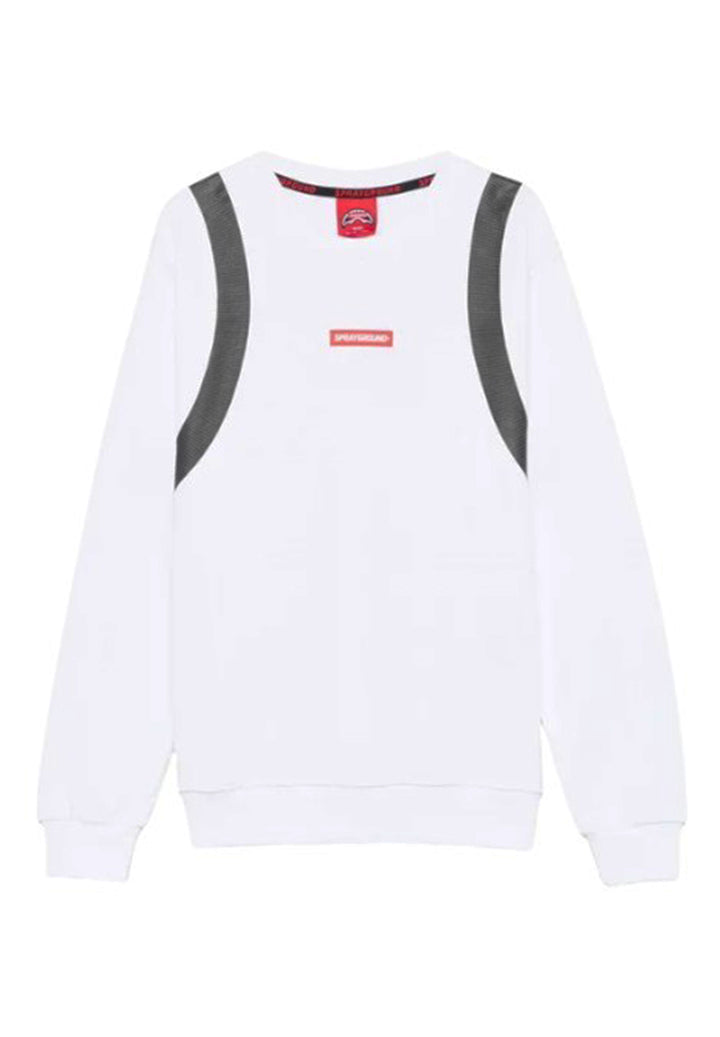 Weißes Sweatshirt mit Rundhalsausschnitt für Jungen