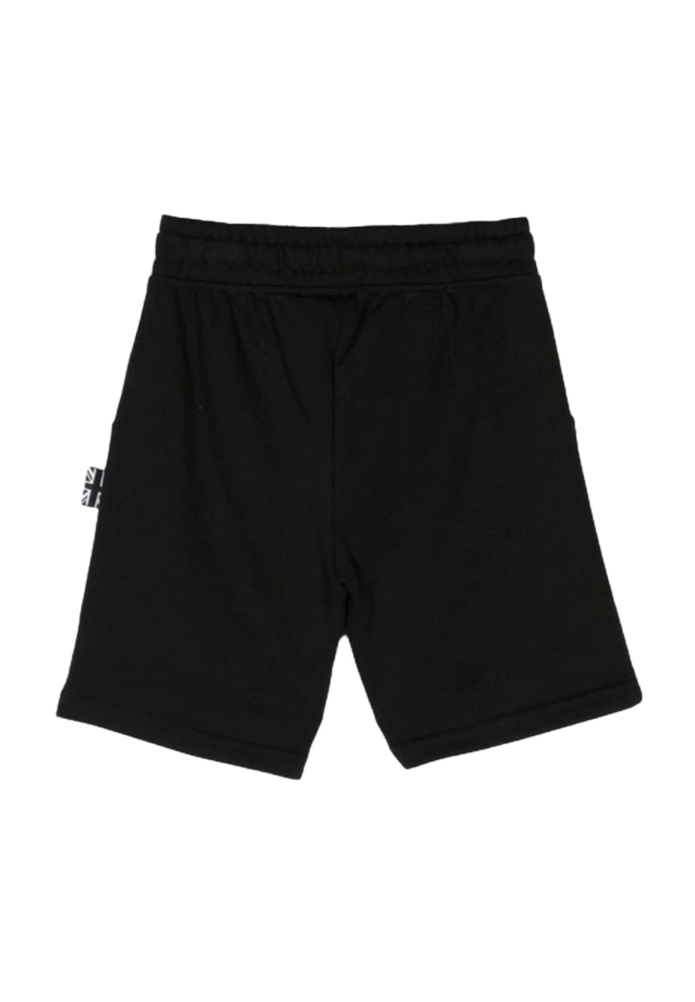 Bermuda sweat-shirt noir pour garçon