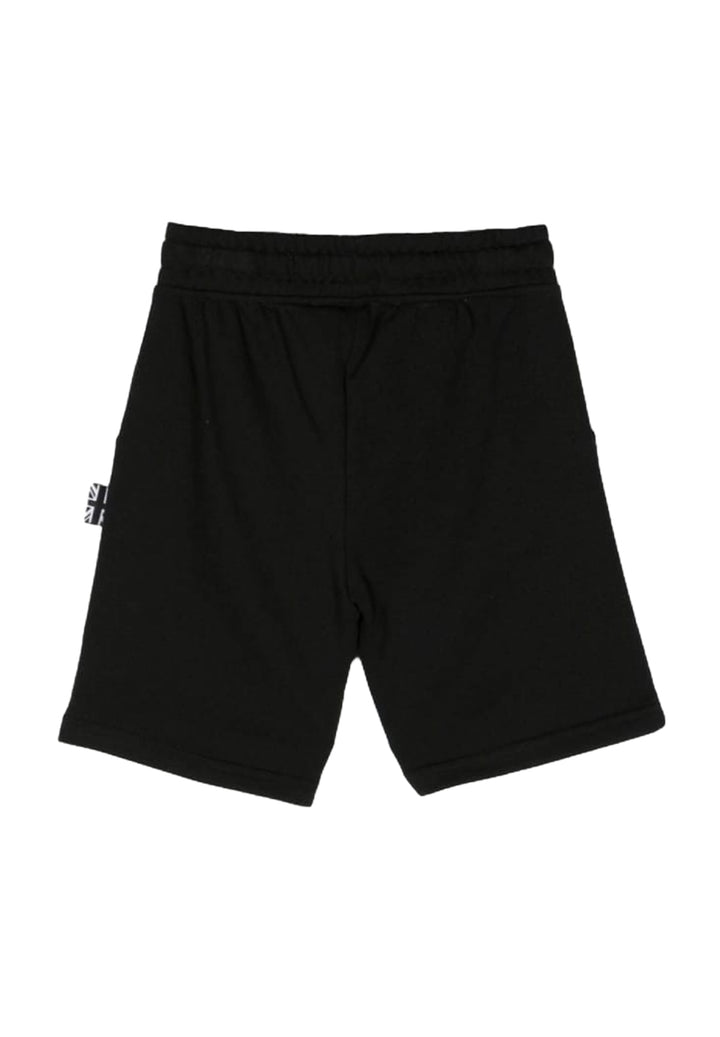 Bermuda sweat-shirt noir pour garçon