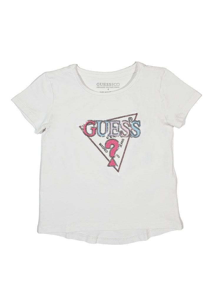 T-shirt bianca per bambina