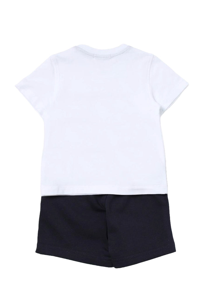 Completo bianco-blu per neonato