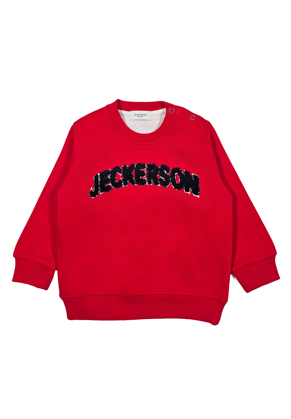 Sweat-shirt rouge à col rond pour nouveau-nés