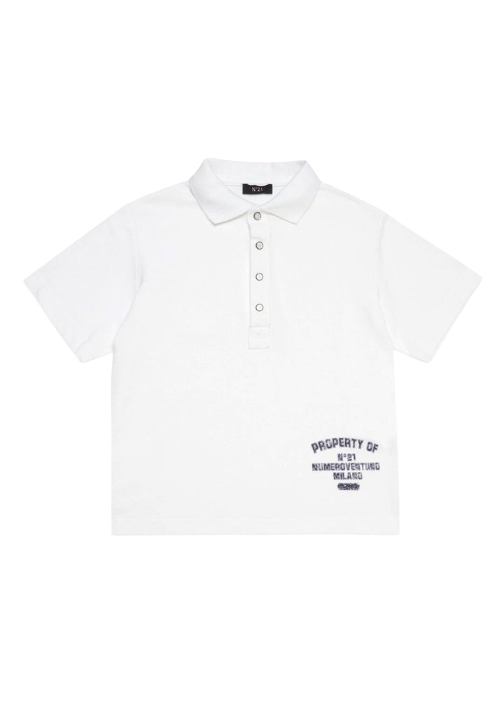 Polo blanc pour enfant