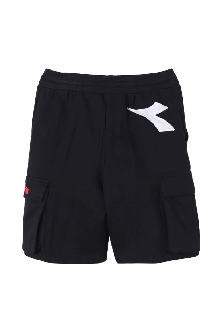Bermuda felpa nero per bambino