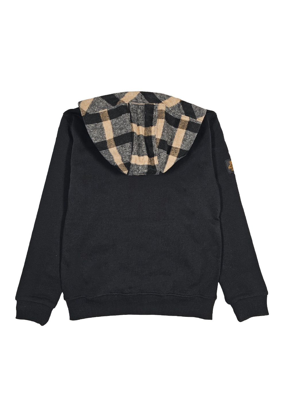 Schwarzes Sweatshirt mit Reißverschluss für Jungen