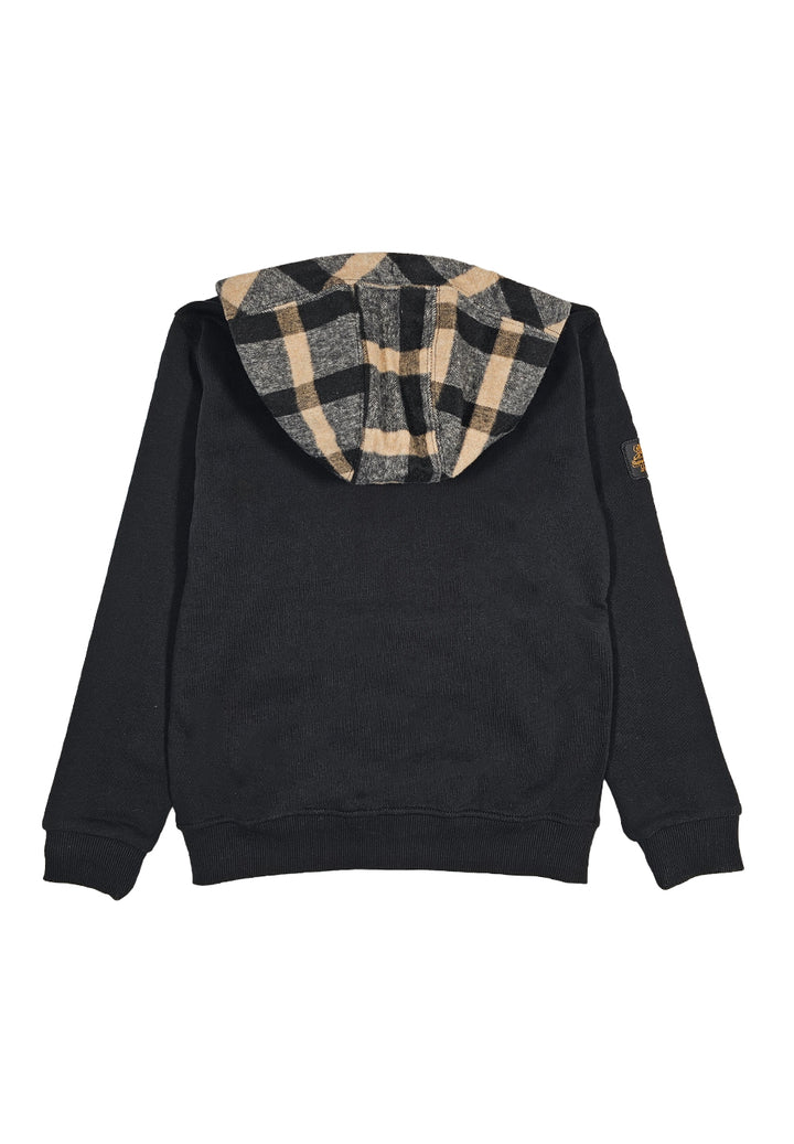 Schwarzes Sweatshirt mit Reißverschluss für Jungen
