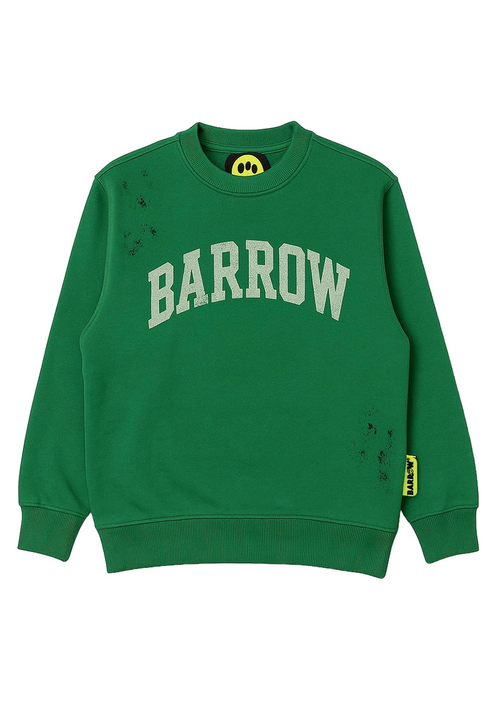 Felpa girocollo verde unisex