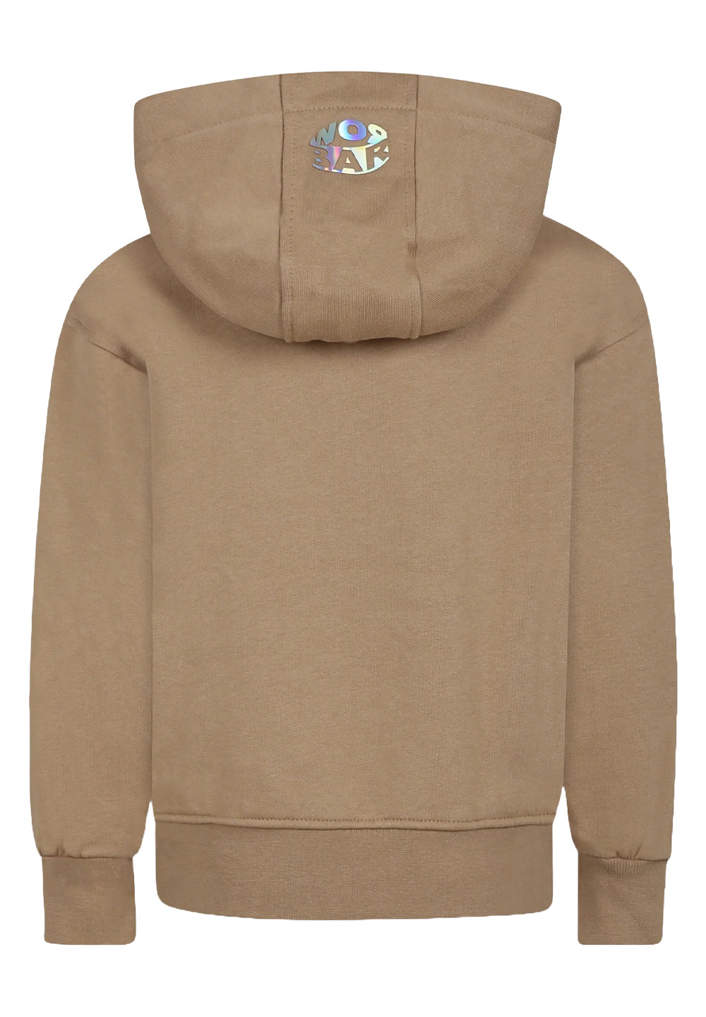 Felpa cappuccio marrone per bambino